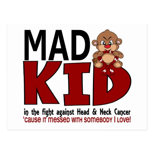 Mad Kid Head and Neck Cancer Post Card