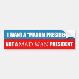 Mad Man bumper sticker