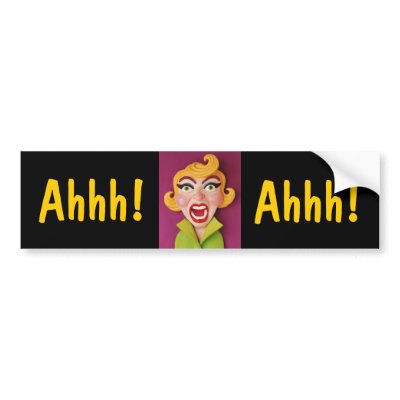 Mad Mom Bumper Stickers by AmyVangsgard