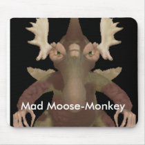 Mad Moose-Monkey mousepads by Druler Mad Moose-Monkey mousepads