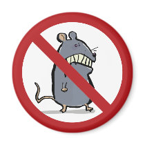 mad mouse: forbidden! refrigerator magnets