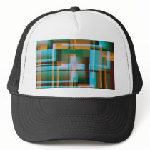 Mad Plaid in Turquoise & Gold Hats