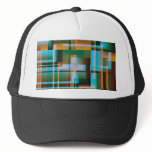 Mad Plaid in Turquoise &amp; Gold Hats
