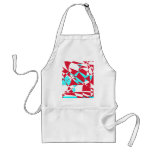 Mad Red & Aqua aprons