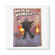 Mad Robot Pulp Cover Magnet by MDKgraphics Mad Robot Pulp Cover Magnet