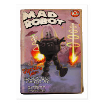Mad Robot Pulp Cover Postcard postcards