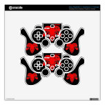 MAD ROBOTS TRI RED SKULLS PS3 CONTROLLER SKINS