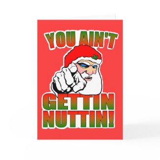 Mad Santa Card card