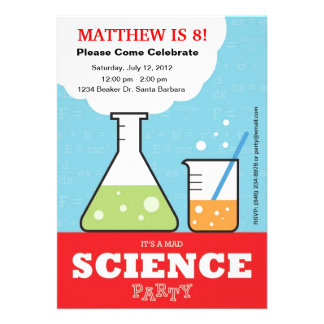  Science Birthday Party on Themed Party Invitations  8 900  Themed Party Announcements   Invites