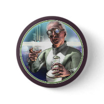 Mad Scientist #1 Round Button