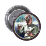 Mad Scientist #1 Round Button