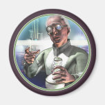 Mad Scientist #1 Round Magnet
