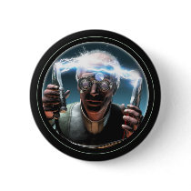 Mad Scientist #2 Round Button