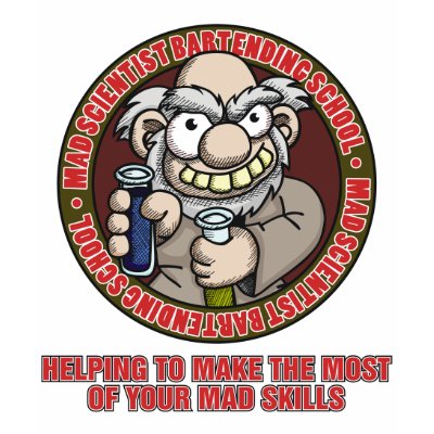 Mad Scientist Bartending School Shirt 3 by wislander