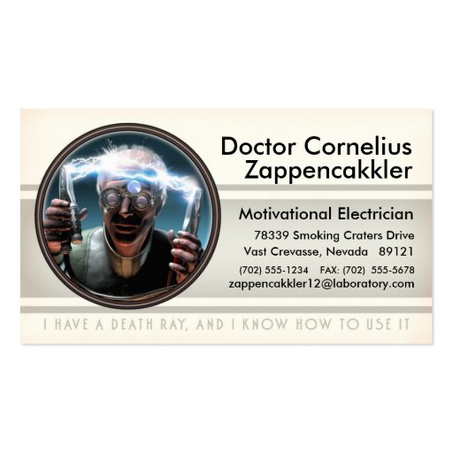 Mad Scientist Business Card