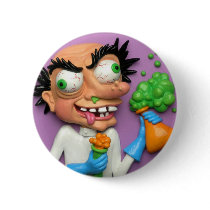 Mad Scientist Pinback Buttons