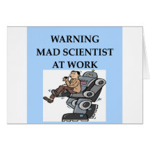 MAD scientist Greeting Card