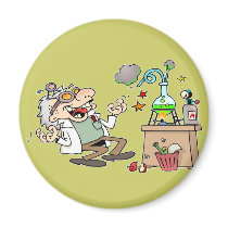 Mad Scientist Fridge Magnets