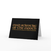 Mad Scientist of the Month Greeting Cards