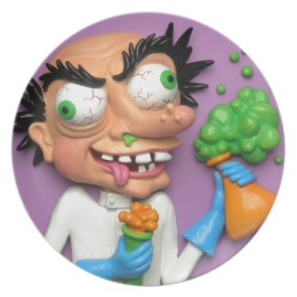 Mad Scientist Party Plates