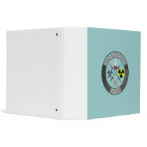 Mad Scientist Union 2 Inch Binder by packratgraphics Mad Scientist Union 2 Inch Binder