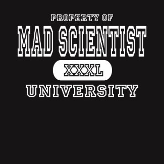 Mad Scientist University Dark shirt