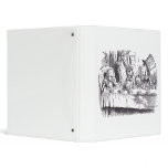 Mad Tea Party Vinyl Binders