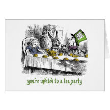 Mad Tea Party Invitations Greeting Card
