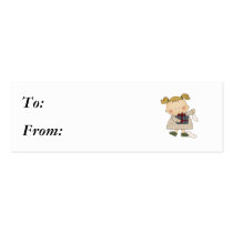 mad tot getting socks for christmas business cards