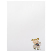 mad tot getting socks for christmas letterhead