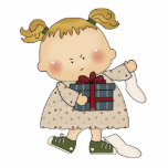 mad tot getting socks for christmas cut out