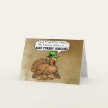 Mad Turkey Disease Thanksgiving Card