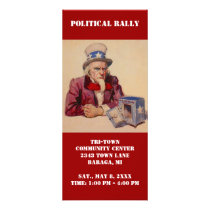 MAD UNCLE SAM TREASURY POLITICAL RALLY Rack Card