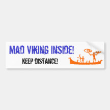 Mad Viking Bumper Sticker