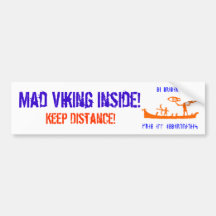 Mad Viking Bumper Sticker