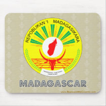 Madagascar Coat of Arms Mousepads