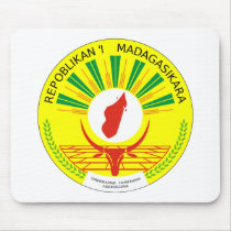 Madagascar Coat of Arms Mouse Pads