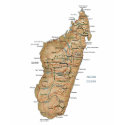 Madagascar Flag and Map T-Shirt