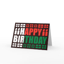 Madagascar Flag Birthday Card