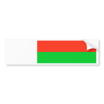 Madagascar Flag bumper stickers by coolcountry Madagascar Flag bumper stickers