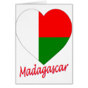 Madagascar Flag Heart cards by Vexillophile Madagascar Flag Heart cards