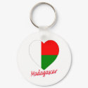 Madagascar Flag Heart keychains by Vexillophile Madagascar Flag Heart keychains