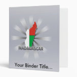Madagascar Flag Map 2.0 3 Ring Binders
