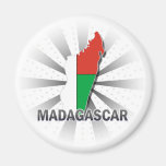 Madagascar Flag Map 2.0 Fridge Magnet