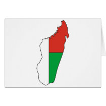 Madagascar flag map cards by FlagStore Madagascar flag map cards