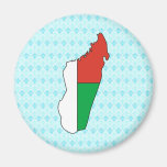 Madagascar Flag Map full size Refrigerator Magnets