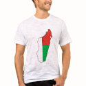 Madagascar flag map t-shirts