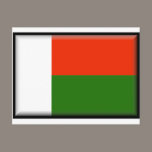 Madagascar Flag postcards
