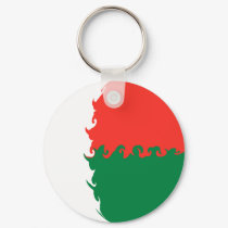 Madagascar Gnarly Flag keychains by Flagnostic Madagascar Gnarly Flag keychains