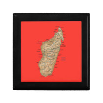 Madagascar Map Gift Box